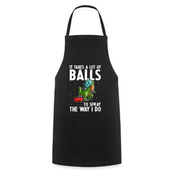 Dicton de technicien de carrosserie pour peintre automobile - Tablier de cuisine - noir - Devant - AI Model Male 185 dark (185cm)