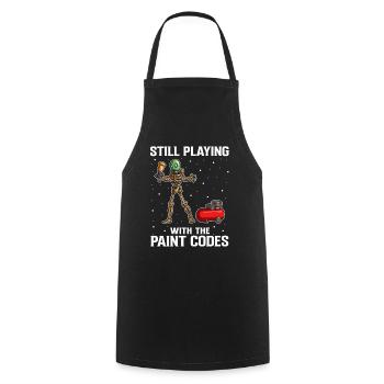 Car Painter Offer for Car Painters - Cooking Apron - black - Front - AI Model Male 185 dark (185cm)
