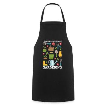 Gardening Garden Home Gardener Gardener Gift - Cooking Apron - black - Front - AI Model Male 185 dark (185cm)