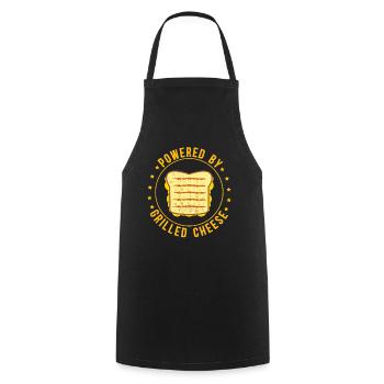 Grilled Cheese Cheese Lover Cheese Gift - Cooking Apron - black - Front - AI Model Male 185 dark (185cm)