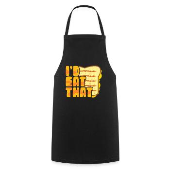 Grilled Cheese Cheese Lover Grilled Cheese Gift - Cooking Apron - black - Front - AI Model Male 185 dark (185cm)