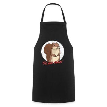 Cute Squirrel Squirrel Grey Squirrel Gift - Cooking Apron - black - Front - AI Model Male 185 dark (185cm)