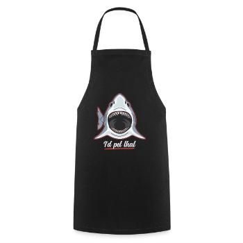 Sharks Sharks Great White Shark Shark Gift - Cooking Apron - black - Front - AI Model Male 185 dark (185cm)