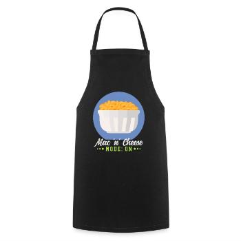 Macaroni and cheese | Mac and Cheese Gift - Cooking Apron - black - Front - AI Model Male 185 dark (185cm)