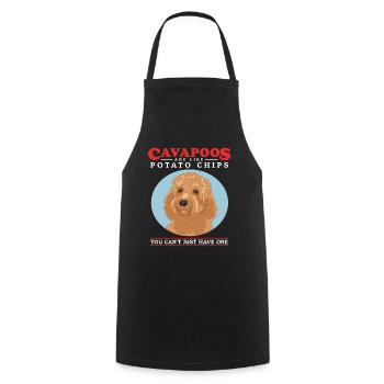 Cavapoo Dog Cavoodle Dog Owner Cadeau - Tablier de cuisine - noir - Devant - AI Model Male 185 dark (185cm)