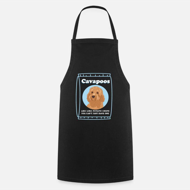Cavapoo Hund | Cavoodle Hundebesitzer Geschenk - Kochschürze - Schwarz