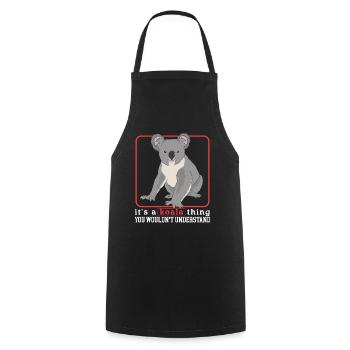 Koala Koala Bears Koalas Koala Bear Gift - Cooking Apron - black - Front - AI Model Male 185 dark (185cm)