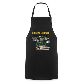 Kernenergie Spruch für Kernenergie - Kochschürze - Schwarz - Vorne - AI Model Male 185 dark (185cm)
