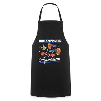 Aquarium Aquarianer Zierfisch Aquaristik Geschenk - Kochschürze - Schwarz - Vorne - AI Model Male 185 dark (185cm)