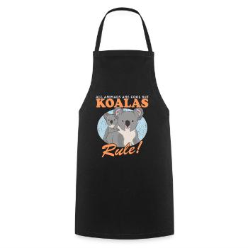 Koala Koala Ours Koala Ours Koala Koalas Cadeau - Tablier de cuisine - noir - Devant - AI Model Male 185 dark (185cm)