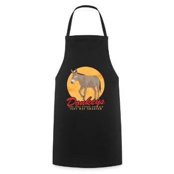 Donkey donkey owner donkey lover donkey gift - Cooking Apron - black - Front - AI Model Male 185 dark (185cm)
