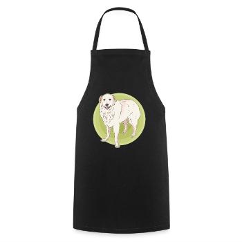 Chien de montagne des Pyrénées Chien de Montagne Chien Cadeau Propriétaire - Tablier de cuisine - noir - Devant - AI Model Male 185 dark (185cm)