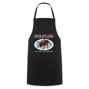 Fourmis Ferme Fourmi Formicarium Cadeau - Tablier de cuisine - noir - Devant - AI Model Male 185 dark (185cm)