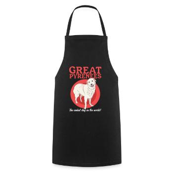 Chien de montagne des Pyrénées Chien Chien Cadeau Propriétaire - Tablier de cuisine - noir - Devant - AI Model Male 185 dark (185cm)