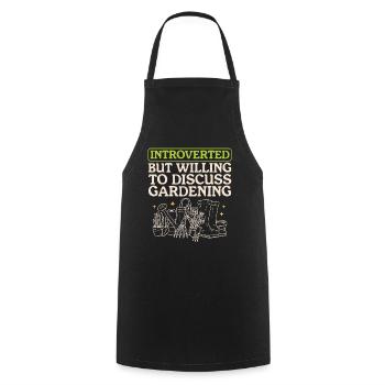 Garden Gardener Home Gardener Gardening Gift - Cooking Apron - black - Front - AI Model Male 185 dark (185cm)