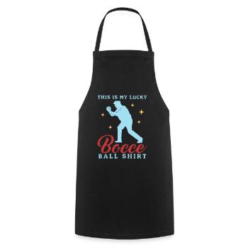Boccia Boules Bocce Bocce Boccia Joueur Cadeau - Tablier de cuisine - noir - Devant - AI Model Male 185 dark (185cm)
