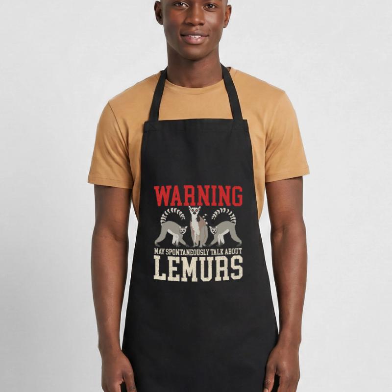 Lemur Ring-tailed lemurs Ringed Tail Lemure Gift Cooking Apron