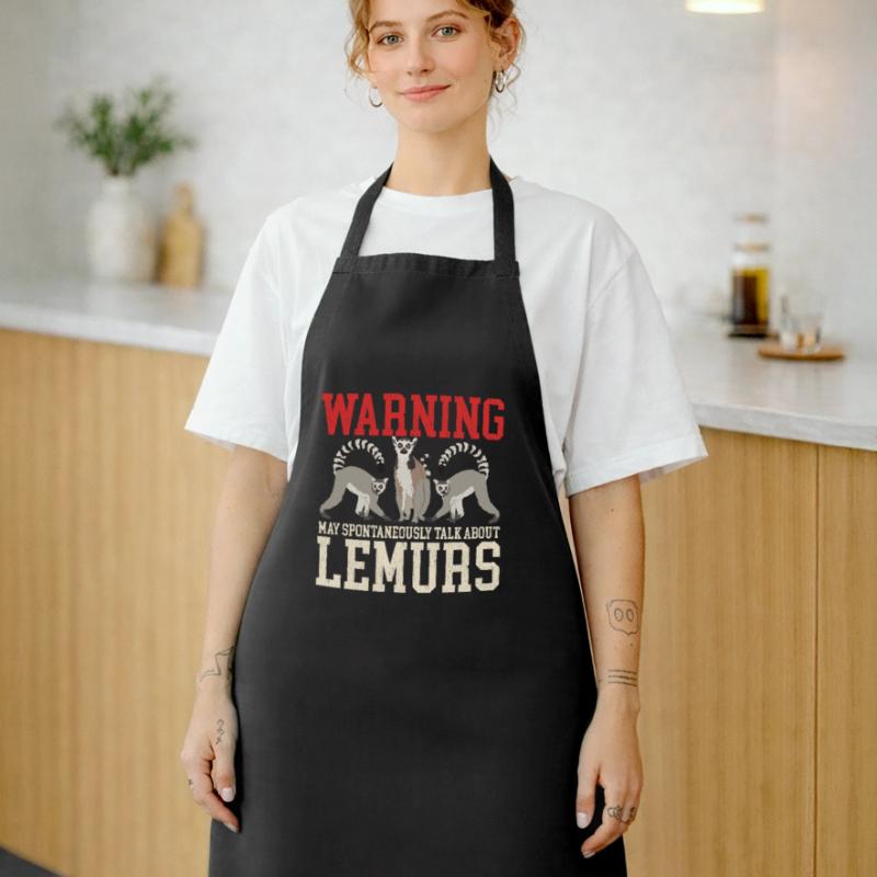 Lemur Ring-tailed lemurs Ringed Tail Lemure Gift Cooking Apron