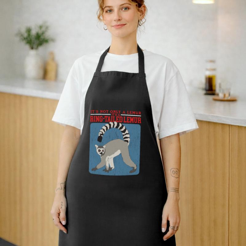 Lemur Ring-tailed lemurs Ringed Tail Lemure Gift Cooking Apron