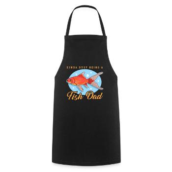 Aquarium Fish Dad Aquarist Aquaristics Gift - Cooking Apron - black - Front - AI Model Male 185 dark (185cm)