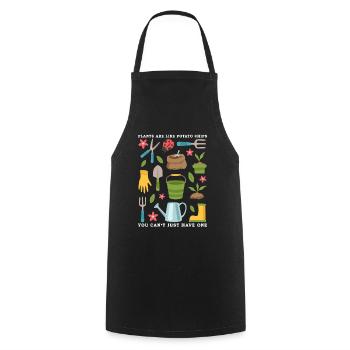 Jardinage Jardinier Hobby Jardinier Cadeau - Tablier de cuisine - noir - Devant - AI Model Male 185 dark (185cm)