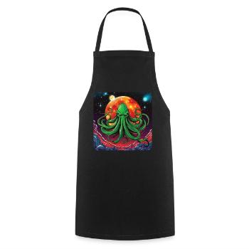 Unsterbliches Cthulhu Monster im Weltall - Kochschürze - Schwarz - Vorne - AI Model Male 185 dark (185cm)