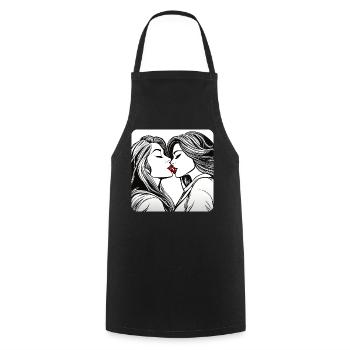 Sweet Girls - Cooking Apron - black - Front - AI Model Male 185 dark (185cm)