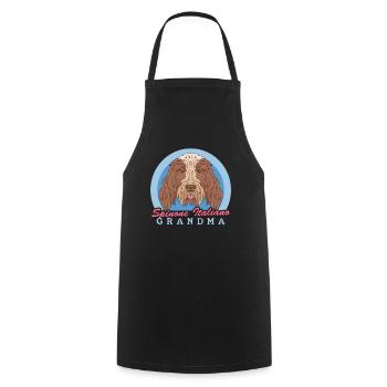 Spinone Italiano Granny chien italien cadeau - Tablier de cuisine - noir - Devant - AI Model Male 185 dark (185cm)