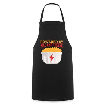 Macaroni with Cheese Mac and Cheese Gift - Cooking Apron - black - Front - AI Model Male 185 dark (185cm)