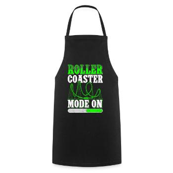 Montagnes russes Montagnes russes Cadeau - Tablier de cuisine - noir - Devant - AI Model Male 185 dark (185cm)