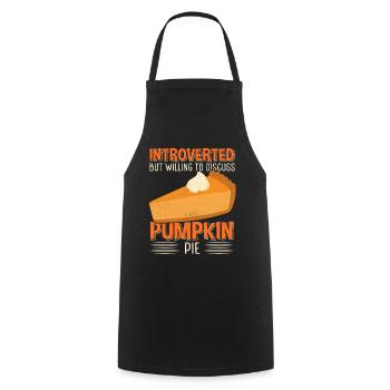 Pumpkin Pie Pumpkin Pie Gift - Cooking Apron - black - Front - AI Model Male 185 dark (185cm)