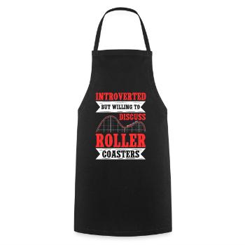 Montagnes russes Roller Coaster Roller Coaster cadeau - Tablier de cuisine - noir - Devant - AI Model Male 185 dark (185cm)