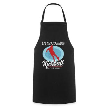 Kickball Kickballer Kickball Cadeau de joueur - Tablier de cuisine - noir - Devant - AI Model Male 185 dark (185cm)