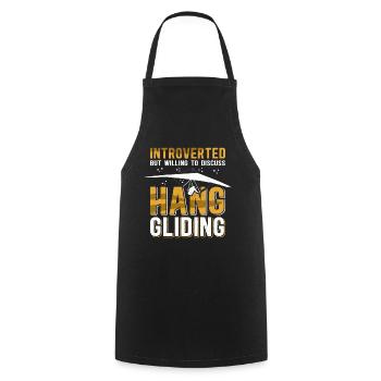 Hang Gliding Hanggleiter Hängegleiter Geschenk - Kochschürze - Schwarz - Vorne - AI Model Male 185 dark (185cm)