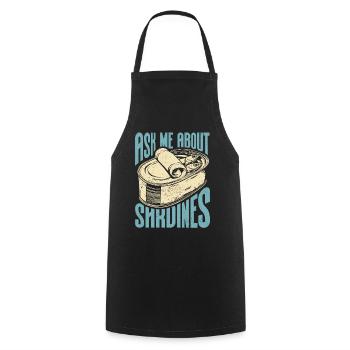 Sardine Atlantic European Sardines Gift - Cooking Apron - black - Front - AI Model Male 185 dark (185cm)