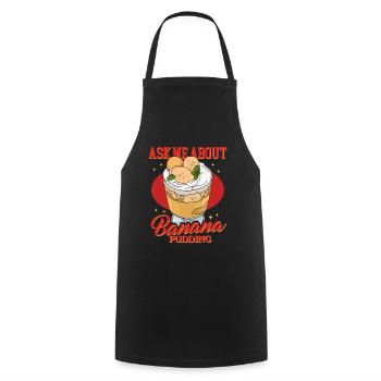 Banana Pudding Banana Pudding Gift - Cooking Apron - black - Front - AI Model Male 185 dark (185cm)