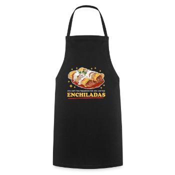 Enchiladas Lover Food Enchilada Gift - Cooking Apron - black - Front - AI Model Male 185 dark (185cm)