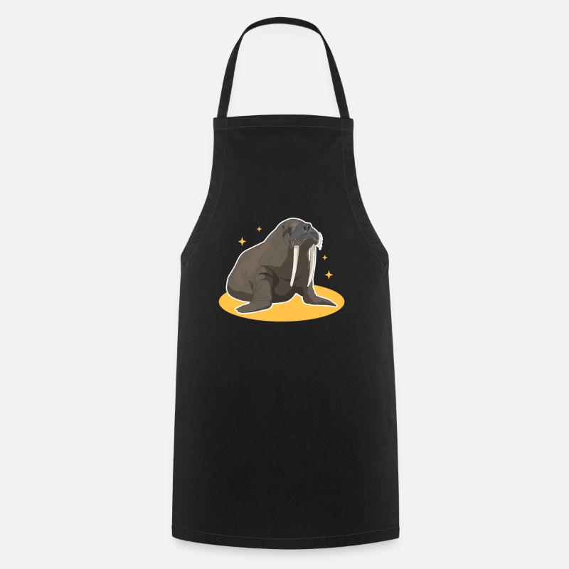 Morse Morse | Cadeau de morse morse - Tablier de cuisine - noir
