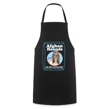 Afghan Hound Dog Owner Gift - Cooking Apron - black - Front - AI Model Male 185 dark (185cm)