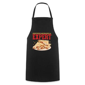 Quesadilla Quesadillas Tortilla Geschenk - Kochschürze - Schwarz - Vorne - AI Model Male 185 dark (185cm)
