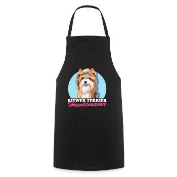 Biewer Terrier Hundemama Hundebesitzer Geschenk - Kochschürze - Schwarz - Vorne - AI Model Male 185 dark (185cm)