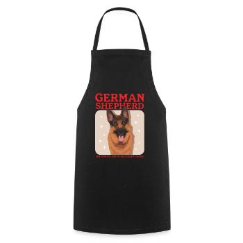 German Shepherds German Shepherd Gift - Cooking Apron - black - Front - AI Model Male 185 dark (185cm)