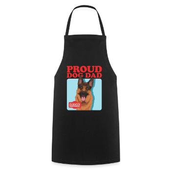 German Shepherd Dad German Shepherd Gift - Cooking Apron - black - Front - AI Model Male 185 dark (185cm)