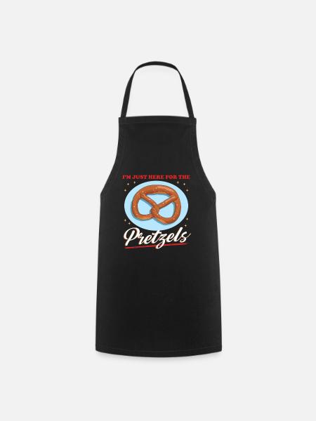 Cadeau de bretzels amoureux des bretzels - Tablier de cuisine - noir
