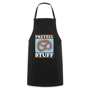 Pretzel Funny Pretzels Gift - Cooking Apron - black - Front - AI Model Male 185 dark (185cm)