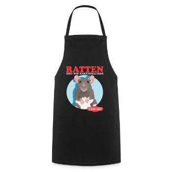 Rats, Rat Owner, Rat Lover Gift - Cooking Apron - black - Front - AI Model Male 185 dark (185cm)