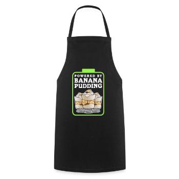 Banana Pudding Bananas - Pudding Gift - Cooking Apron - black - Front - AI Model Male 185 dark (185cm)