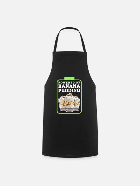 Bananenpudding Bananen - Pudding Geschenk - Kochschürze - Schwarz