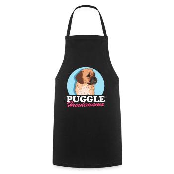 Puggle Dog Mom Dog Owner Gift - Cooking Apron - black - Front - AI Model Male 185 dark (185cm)