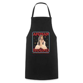 Afghanischer Windhund Dad Hundehalter Geschenk - Kochschürze - Schwarz - Vorne - AI Model Male 185 dark (185cm)